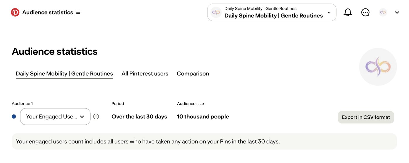 Pinterest audience statistics: 10 thousand engaged users in 30 days